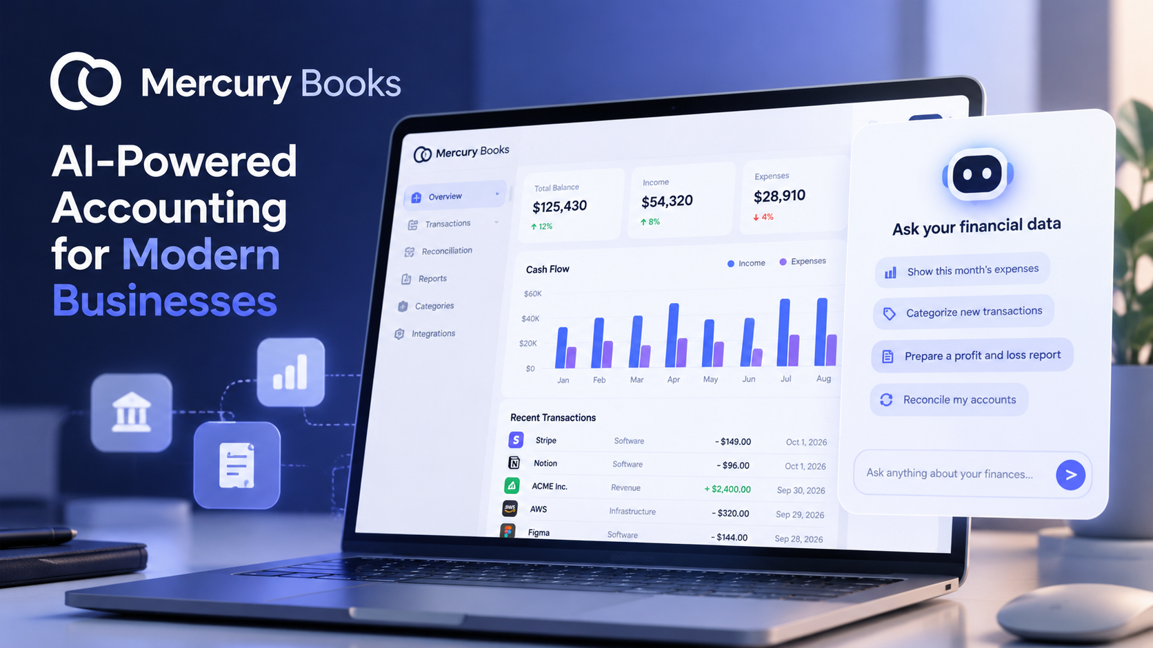 Mercury Books: The AI Tool Automating Accounting for Businesses and Startups