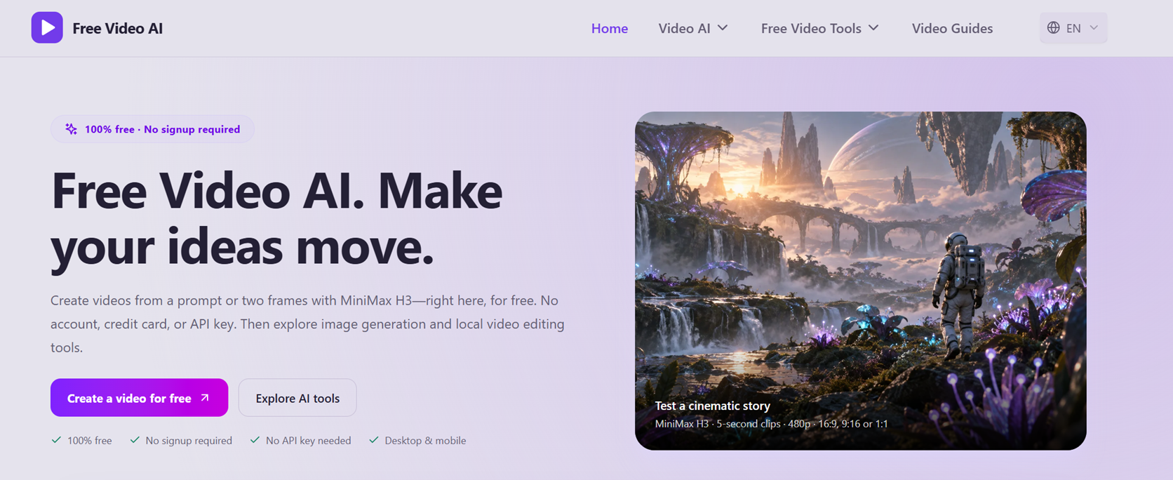 Free Video AI cover
